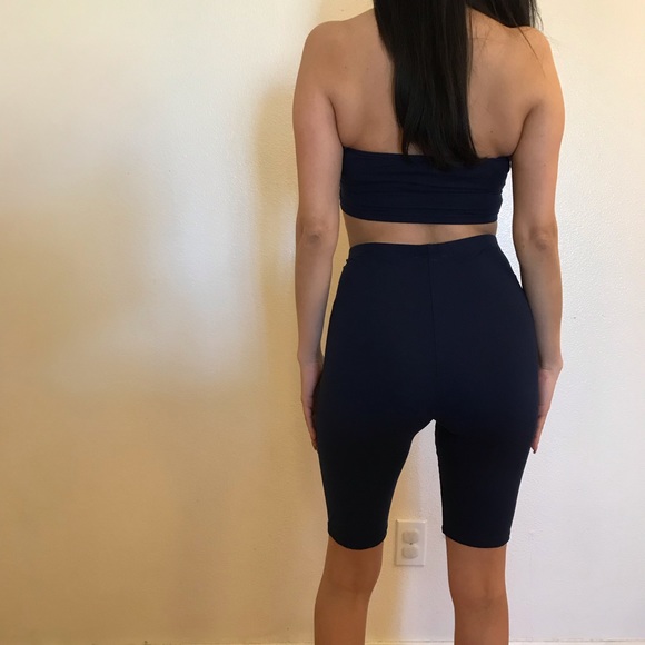 Kim Navy Bike Shorts & Tube Set - Picture 6 of 7